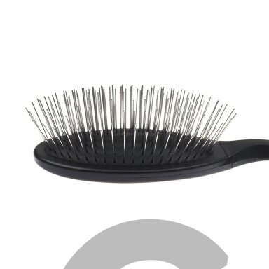 "Miranda" ovalus plastikinis šepetėlis, 3 cm ilgio metalinės smeigės