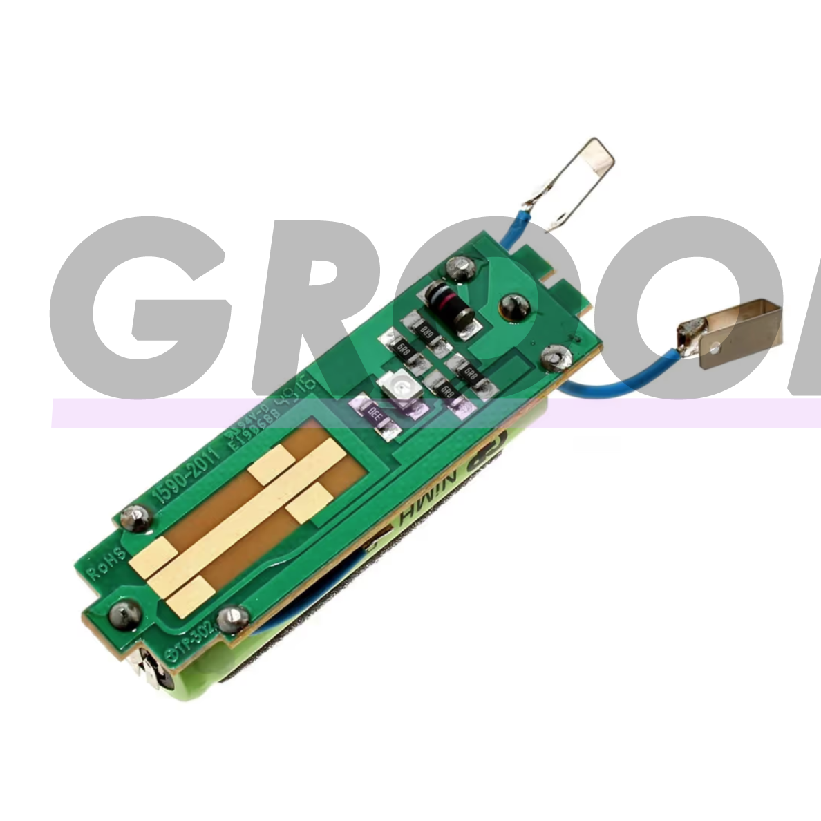PCB elektronikos plokštė su akumuliatoriumi „Moser / Wahl Super Trim“ kirpimo mašinėlėms. 1