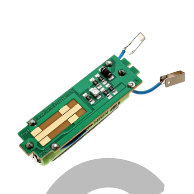 PCB elektronikos plokštė su akumuliatoriumi „Moser / Wahl Super Trim“ kirpimo mašinėlėms.