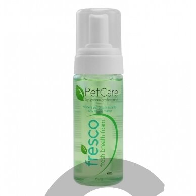 Pet Care by Groom Professional Fresco Oral Foam Freshener 150ml - kvapą gaivinančios putos šunims Pet Care by Groom Professional Fresco Oral Foam Freshener 150ml - kvapą gaivinančios putos šunims
