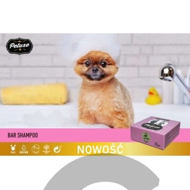"Petuxe Shampoo Bar" 50g - labai veiksmingas šampūnas visų tipų kailiui 1
