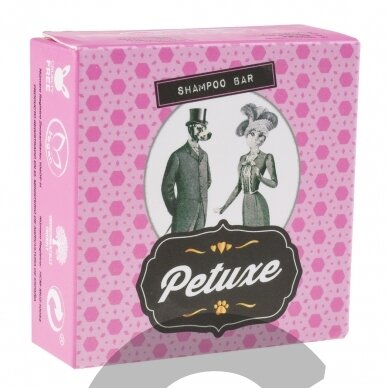 "Petuxe Shampoo Bar" 50g - labai veiksmingas šampūnas visų tipų kailiui "Petuxe Shampoo Bar" 50g - labai veiksmingas šampūnas visų tipų kailiui