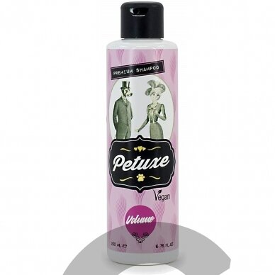 "Petuxe Volume Shampoo" - veganiškas šampūnas šunims ir katėms - talpa: 200 ml