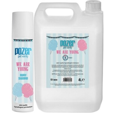Pozer We Are Young Shampoo Švelnus šampūnas šuniukams ir šunims, turintiems jautrią odą/kailį. Pozer We Are Young Shampoo Švelnus šampūnas šuniukams ir šunims, turintiems jautrią odą/kailį.