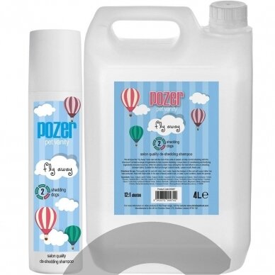 Pozer Fly Away Shampoo 4L - šampūnas, skirtas sumažinti plaukų slinkimą, koncentratas 1:12