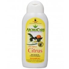 "PPP AromaCare Flea Defense Citrus Shampoo" - veiksmingas šampūnas nuo blusų su citronelių aliejumi, koncentratas 1:12 - talpa: 400 ml