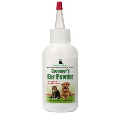 PPP Groomer's Ear Powder - pudra skirta ausų plaukelių priežiūrai ir šalinimui 80g