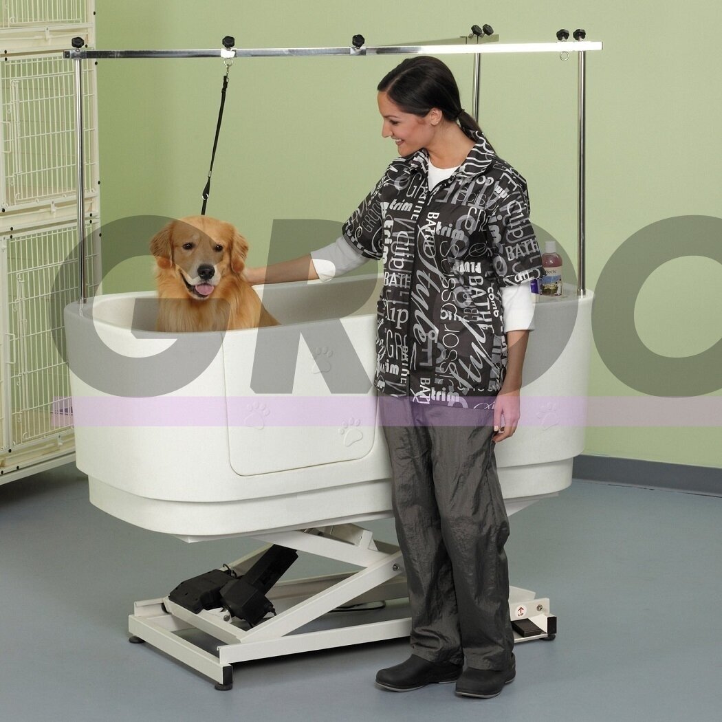 Blovi Electric Dog Bath - большая и надежная ванна для грумера с электрическим подъемником и двухсторонней штангой 1