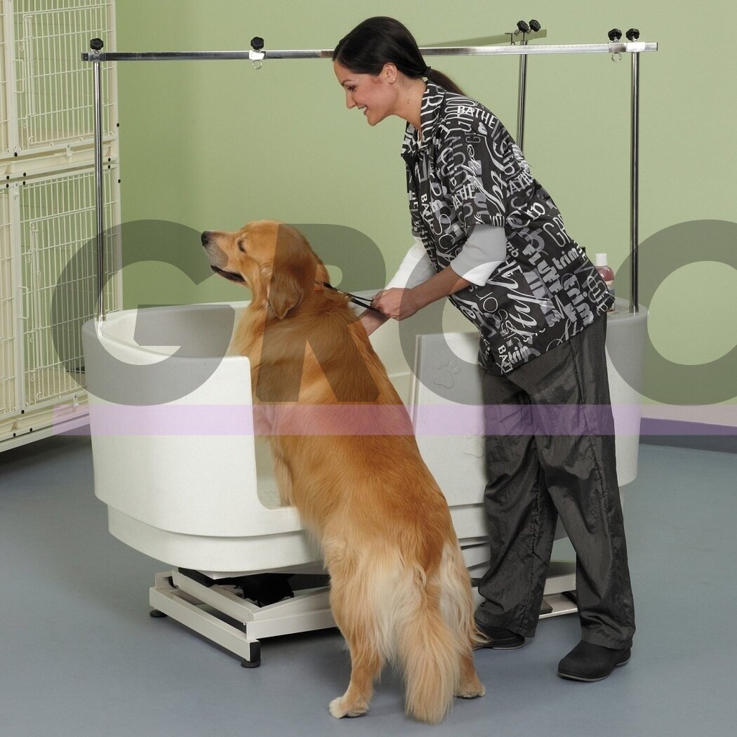 Blovi Electric Dog Bath - большая и надежная ванна для грумера с электрическим подъемником и двухсторонней штангой 5