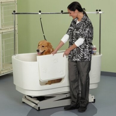 Blovi Electric Dog Bath - большая и надежная ванна для грумера с электрическим подъемником и двухсторонней штангой 8