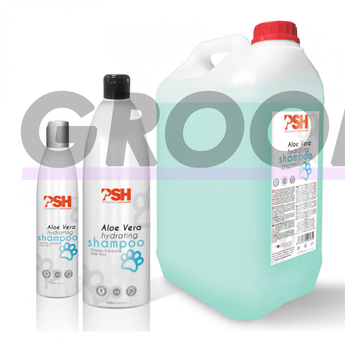 PSH Aloe Vera - Интенсивный увлажняющий шампунь для длинных и густых волос, с алоэ вера, концентрат 1:4