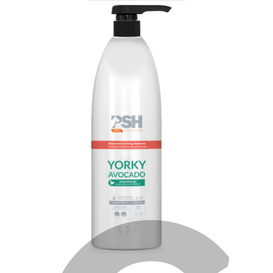 PSH Yorky Avocado Shampoo - увлажняющий шампунь для длинных и вьющихся волос, концентрат 1:3 - 1 л PSH Yorky Avocado Shampoo - увлажняющий шампунь для длинных и вьющихся волос, концентрат 1:3 - 1 л