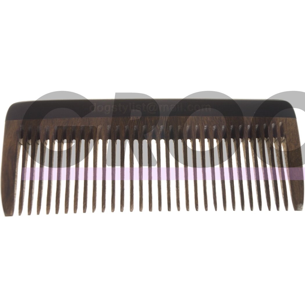 "P&W Dog Stylist" šukos 13 cm - kvepiančios, antistatinės sandalmedžio šukos, platus tarpas tarp dantų 1