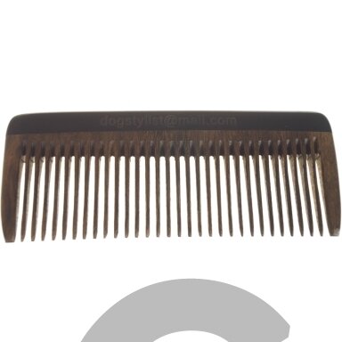 "P&W Dog Stylist" šukos 13 cm - kvepiančios, antistatinės sandalmedžio šukos, platus tarpas tarp dantų