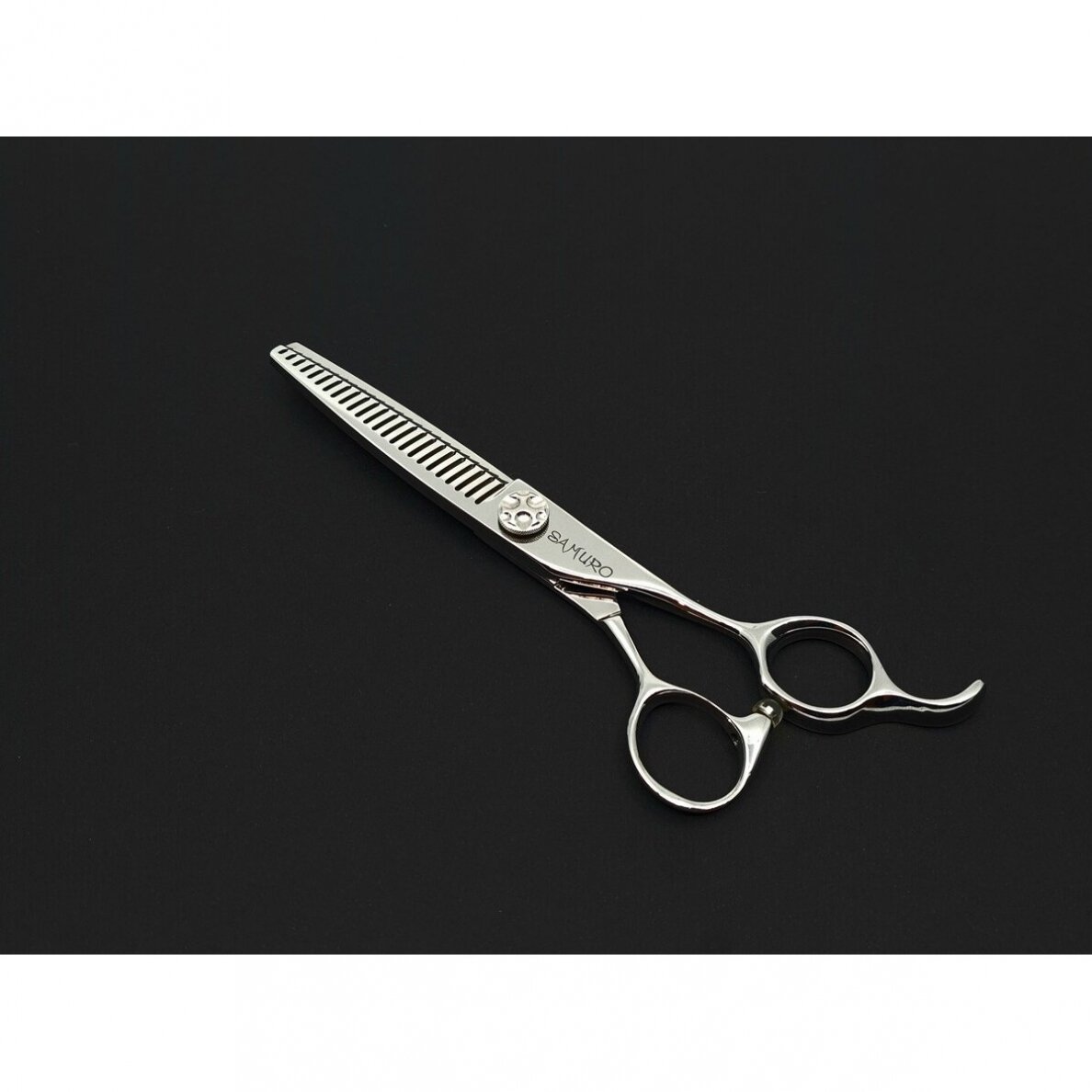 SAMURO Professional Straight Thinning T24 6" - Profesionalios tiesios, filiravimo žirklės gyvūnams 24 dantukų, 6 colių 10
