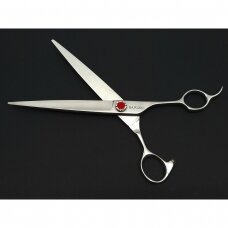 SAMURO  Professional Straight Matt Wider Blade scissors 8 - Profesionalios tiesios matinės žirklės gyvūnams platesne geležte