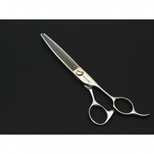 SAMURO Professional thinning 35T scissors straight  8 - Filiravimo žirklės gyvūnams 8, 35 dantukai