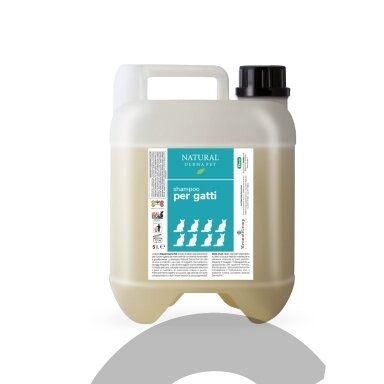 Šampūnas katėms - raminantis ir drėkinantis su ramunėlėmis ir malva - 5l