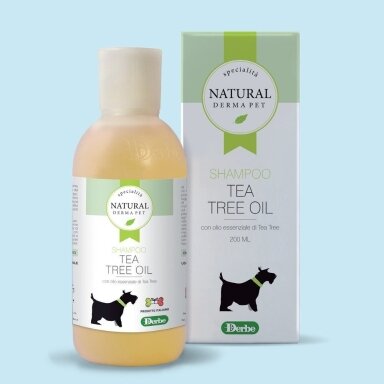 Šampūnas šunims - giliai valantis su arbatmedžio aliejumi - 200ml