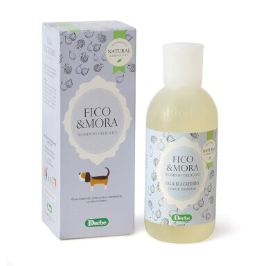 Šampūnas šunims maitinantis su figomis ir laukinėmis gervuogėmis - minkština ir puoselėja kailį - 200ml Šampūnas šunims maitinantis su figomis ir laukinėmis gervuogėmis - minkština ir puoselėja kailį - 200ml