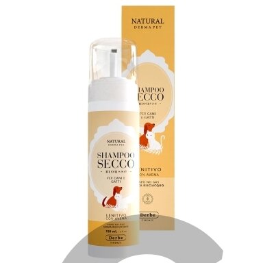 Sausas putų šampūnas šunims - švelnus jautriai odai, nereikia skalauti - 150ml
