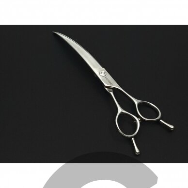 SAMURO Professional Curved Down scissors  - Profesionalios lenktos,  /  žirklės gyvūnams