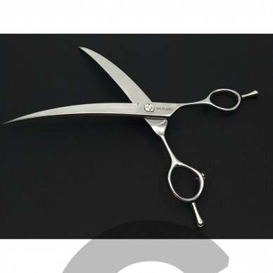 SAMURO Professional Curved Down scissors  - Profesionalios lenktos,  /  žirklės gyvūnams 1