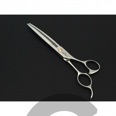 SAMURO Professional thinning 35T scissors straight  8 - Filiravimo žirklės gyvūnams 8, 35 dantukai 2