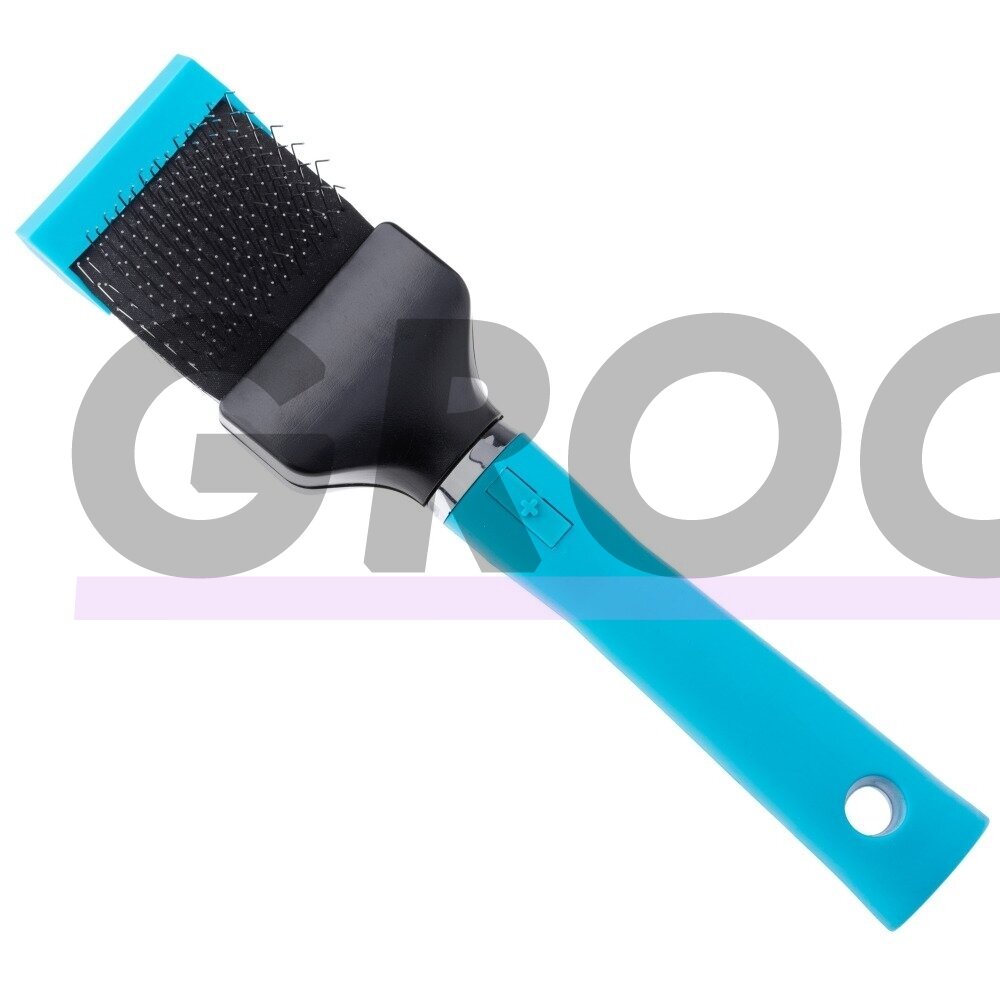 "Show Tech Flex Groom Professional Slicker Firm" - dvipusis ir lankstus šepetys pudeliams, kietas - mažas 2