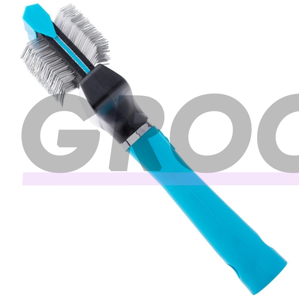 "Show Tech Flex Groom Professional Slicker Firm" - dvipusis ir lankstus šepetys pudeliams, kietas - mažas 1