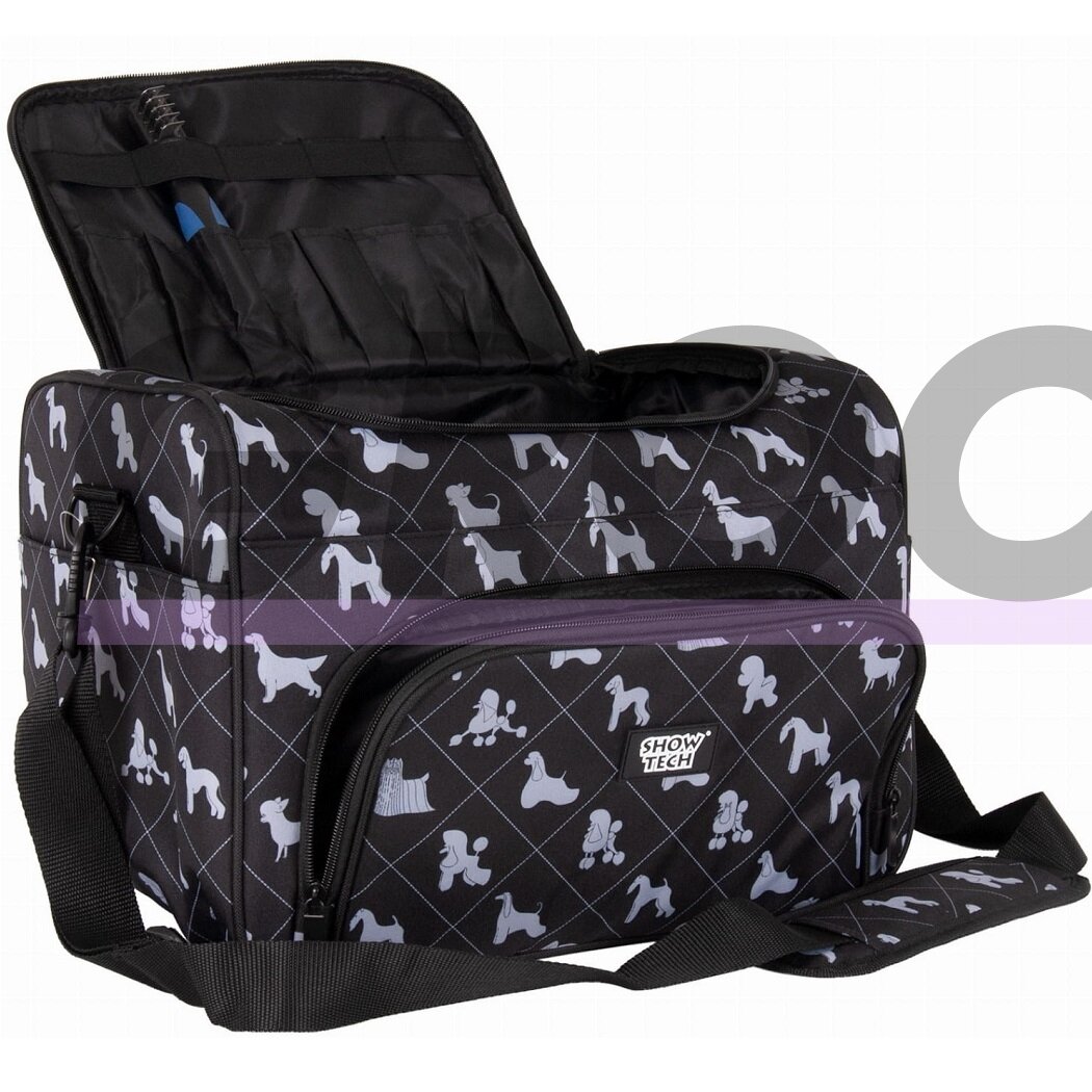 Show Tech Deluxe Grooming Bag 40x26x28cm - talpus ir patogus medžiaginis krepšys priežiuros reikmenims 1 Show Tech Deluxe Grooming Bag 40x26x28cm - talpus ir patogus medžiaginis krepšys priežiuros reikmenims 1