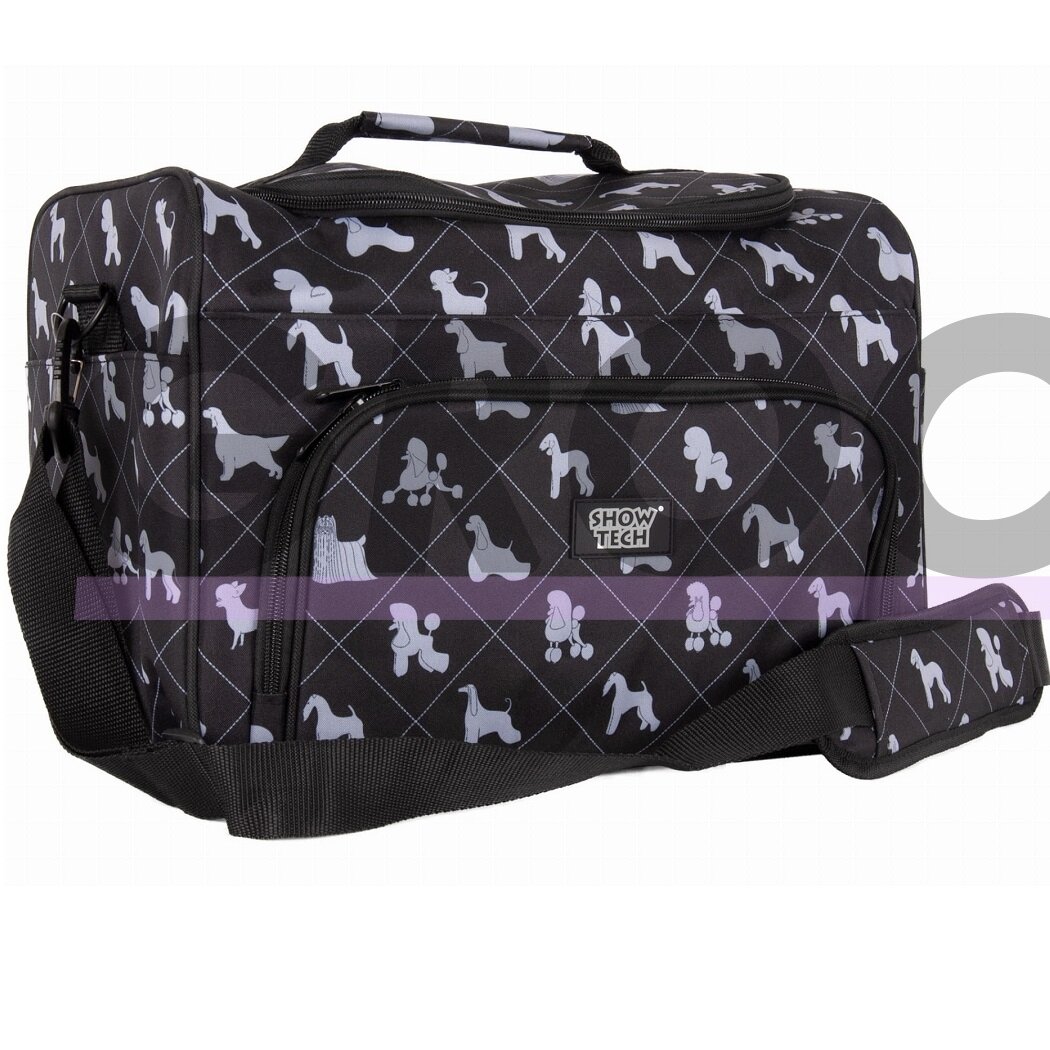 Show Tech Deluxe Grooming Bag 40x26x28cm - talpus ir patogus medžiaginis krepšys priežiuros reikmenims Show Tech Deluxe Grooming Bag 40x26x28cm - talpus ir patogus medžiaginis krepšys priežiuros reikmenims