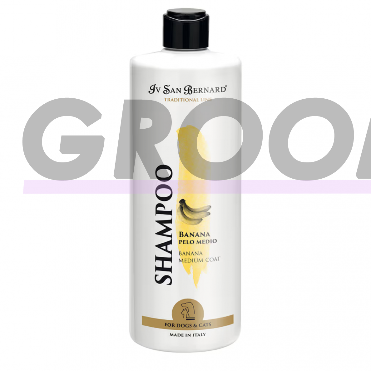 Iv San Bernard Banana Shampoo - bananinis šampūnas šunims su pusilgiais ir šiurkščiais plaukais 2
