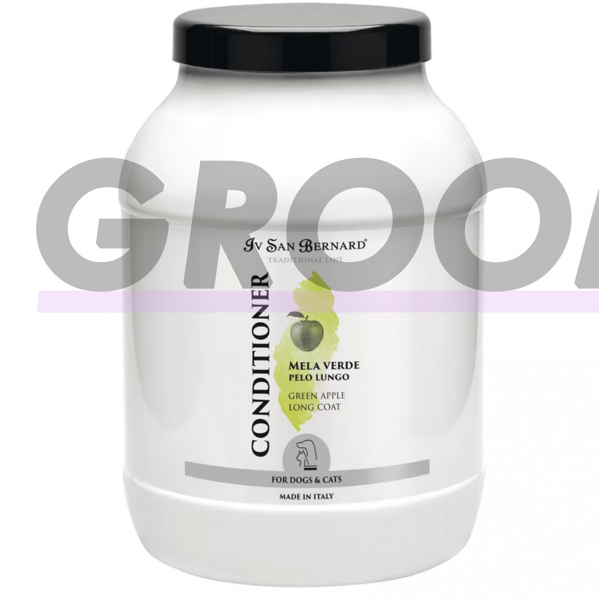 Iv San Bernard Mela Verde Green Apple Shampoo - žalių obuolių šampūnas ilgaplaukėms veislėms 4