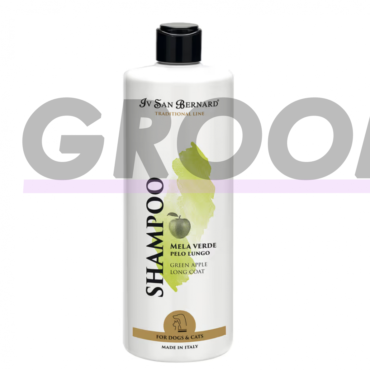 Iv San Bernard Mela Verde Green Apple Shampoo - žalių obuolių šampūnas ilgaplaukėms veislėms 3