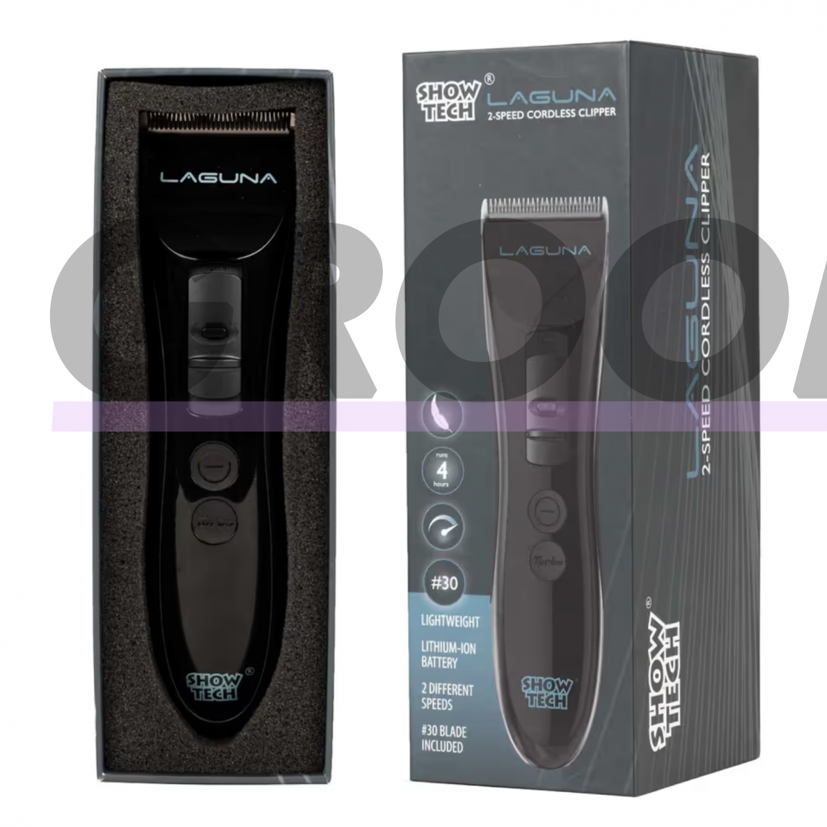 Show Tech Laguna Cordless Clipper - patogi belaidė dviejų greičių mašinėlė su reguliuojama kirpimo galvutė 1