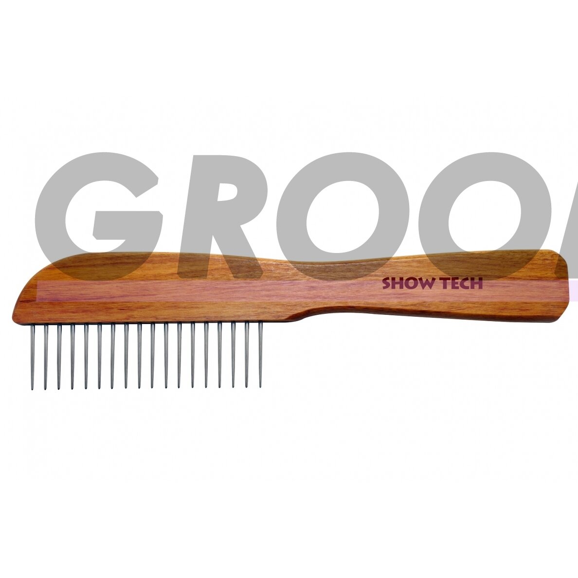 "Show Tech Rosewood Poodle" - medinės šukos su didesniais atstumais tarp dantų