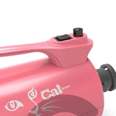 "Shernbao" - "Cat Dryer" - džiovintuvas su dviejų pakopų šildymo valdymu ir tolygiai reguliuojamu oro srautu, 2400 W su jonizacija