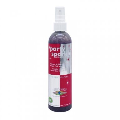"ShowSeason Party Sparkle" 250 ml - blizgesio ir šukavimo priemonė su spalvotomis šviesą atspindinčiomis dalelėmis ir šilku "ShowSeason Party Sparkle" 250 ml - blizgesio ir šukavimo priemonė su spalvotomis šviesą atspindinčiomis dalelėmis ir šilku