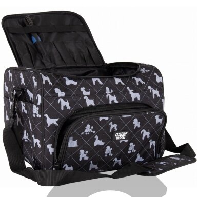Show Tech Deluxe Grooming Bag 40x26x28cm - talpus ir patogus medžiaginis krepšys priežiuros reikmenims