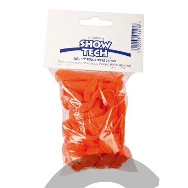 "Show Tech Grippy Fingers Medium 25 шт - многоразовые резиновые наперстки с нескользящим покрытием M