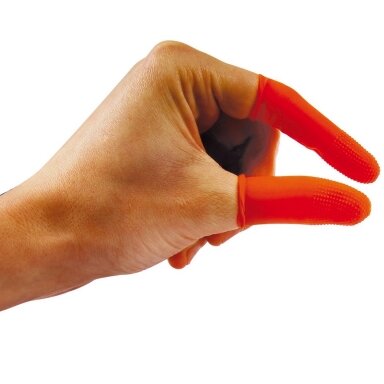 "Show Tech Grippy Fingers Medium 25 шт - многоразовые резиновые наперстки с нескользящим покрытием M