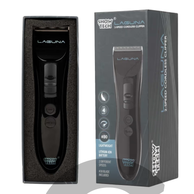 Show Tech Laguna Cordless Clipper - patogi belaidė dviejų greičių mašinėlė su reguliuojama kirpimo galvutė
