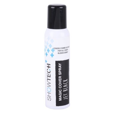Show Tech Magic Cover Spray Jet Black 125ml - maskuojamasis produktas dėmėms ir spalvos pokyčiams ant juodų plaukų Show Tech Magic Cover Spray Jet Black 125ml - maskuojamasis produktas dėmėms ir spalvos pokyčiams ant juodų plaukų