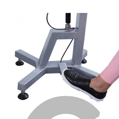 „Shernbao Air Lift Grooming Table“ – kirpimo stalas su 60 cm pasukamu stalviršiu ir pneumatiniu keltuvu, rožinis. 1