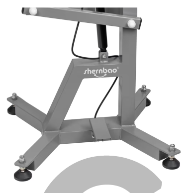 „Shernbao Air Lift Grooming Table“ – kirpimo stalas su 60 cm pasukamu stalviršiu ir pneumatiniu keltuvu, rožinis. 3