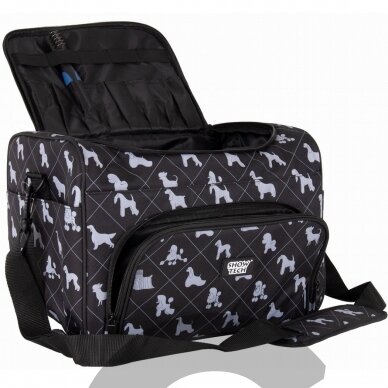 Show Tech Deluxe Grooming Bag 40x26x28cm - talpus ir patogus medžiaginis krepšys priežiuros reikmenims 1 Show Tech Deluxe Grooming Bag 40x26x28cm - talpus ir patogus medžiaginis krepšys priežiuros reikmenims 1