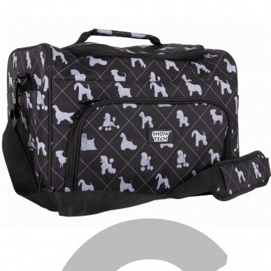Show Tech Deluxe Grooming Bag 40x26x28cm - talpus ir patogus medžiaginis krepšys priežiuros reikmenims