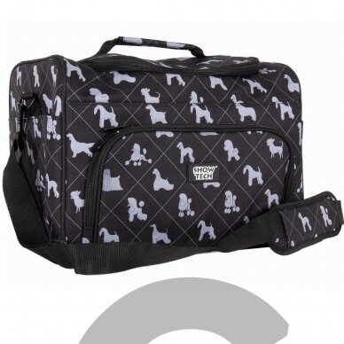 Show Tech Deluxe Grooming Bag 40x26x28cm - talpus ir patogus medžiaginis krepšys priežiuros reikmenims Show Tech Deluxe Grooming Bag 40x26x28cm - talpus ir patogus medžiaginis krepšys priežiuros reikmenims