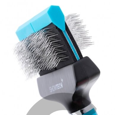 "Show Tech Flex Groom Professional Slicker Firm" - dvipusis ir lankstus šepetys pudeliams, kietas - didelis 2 "Show Tech Flex Groom Professional Slicker Firm" - dvipusis ir lankstus šepetys pudeliams, kietas - didelis 2